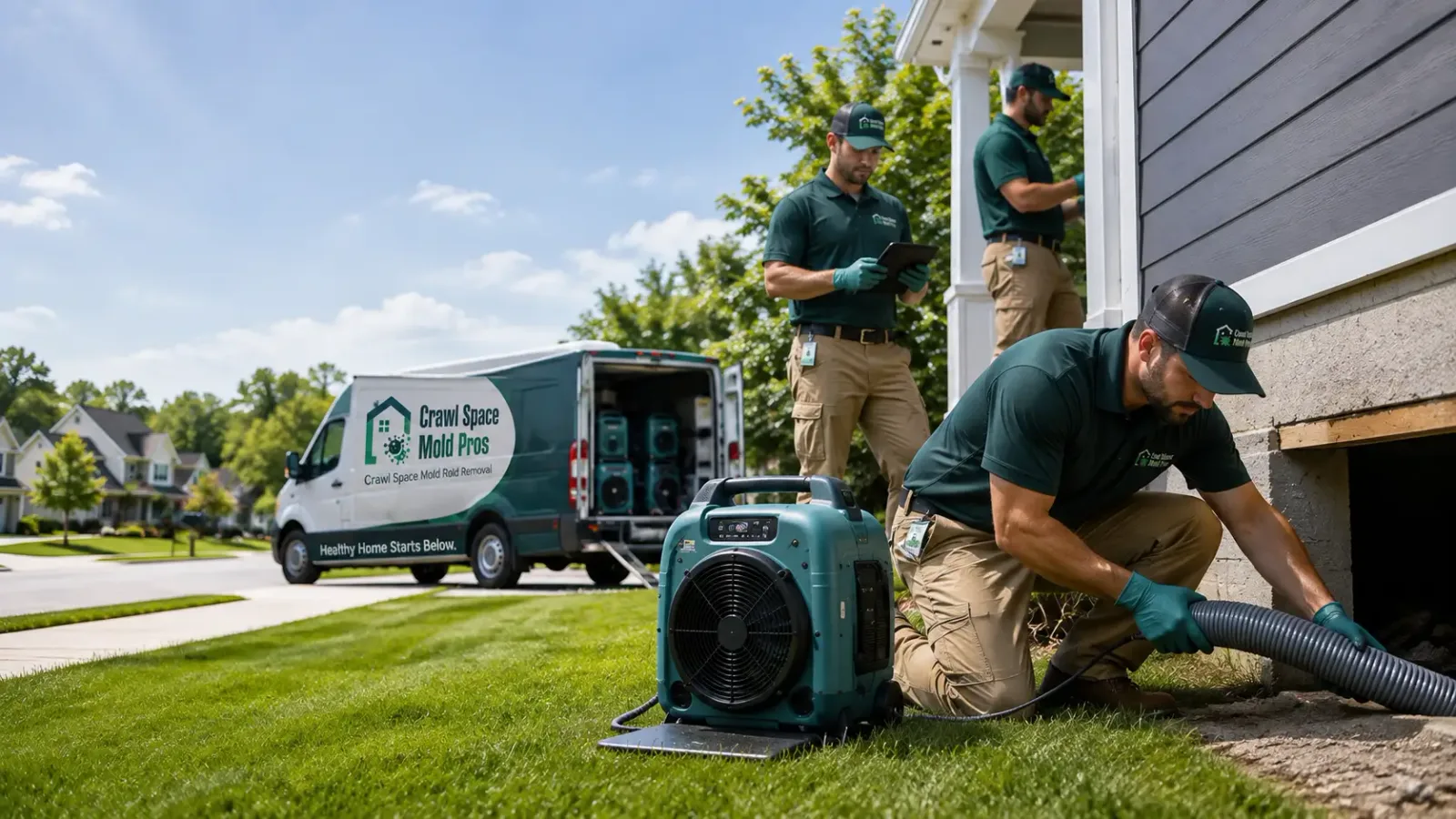 Crawl Space Mold Removal in Pella, IA